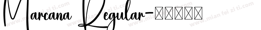 Marcana Regular字体转换
